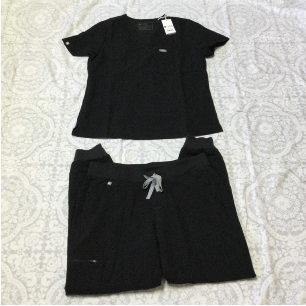 Figs Scrubs Set Medium Black